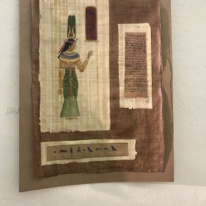 C90. Ecriture égyptienne sur papyrus